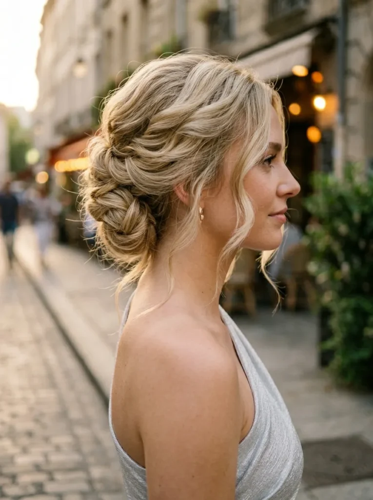 Side Swept Updo