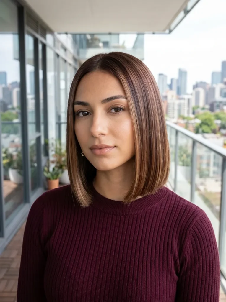Sleek Cherry Mocha Bob