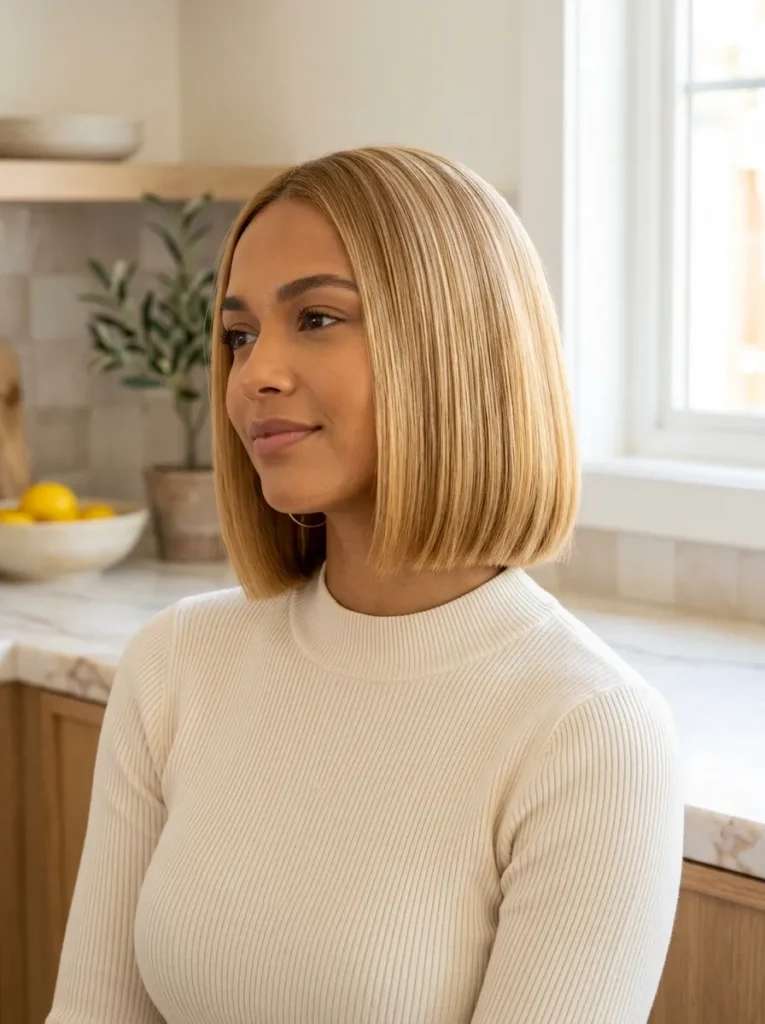 Sleek Chin Length Bob