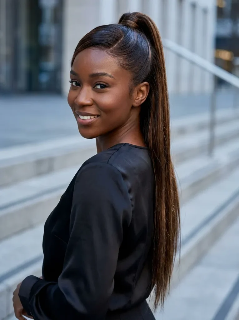 Sleek Half Ponytail
