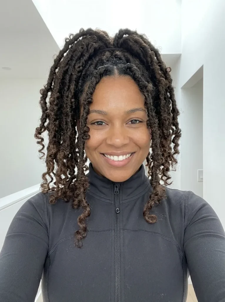 Sleek High Ponytail Locs