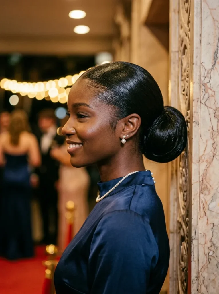 Sleek Low Chignon