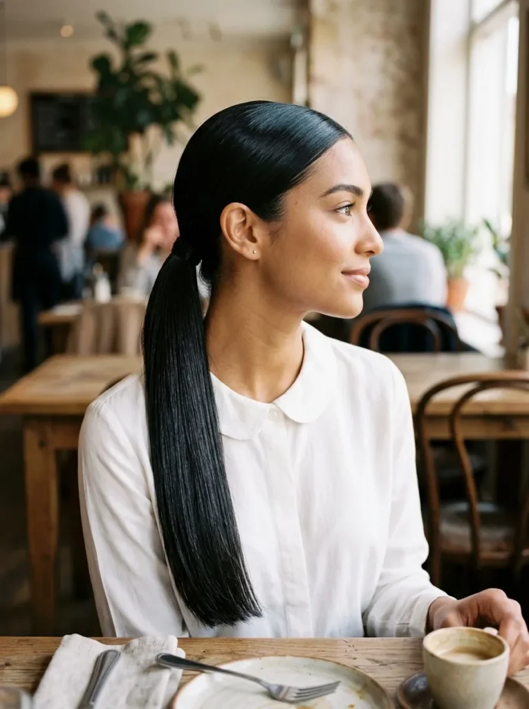 Sleek Low Ponytail