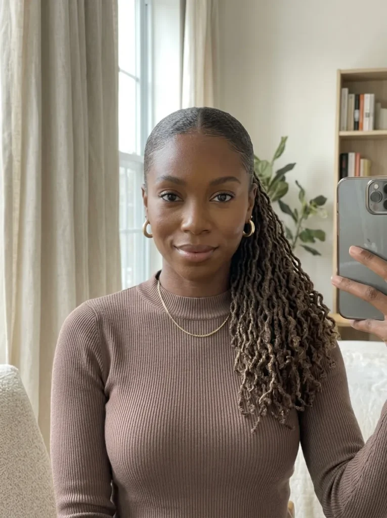 Sleek Sisterlocks Ponytail