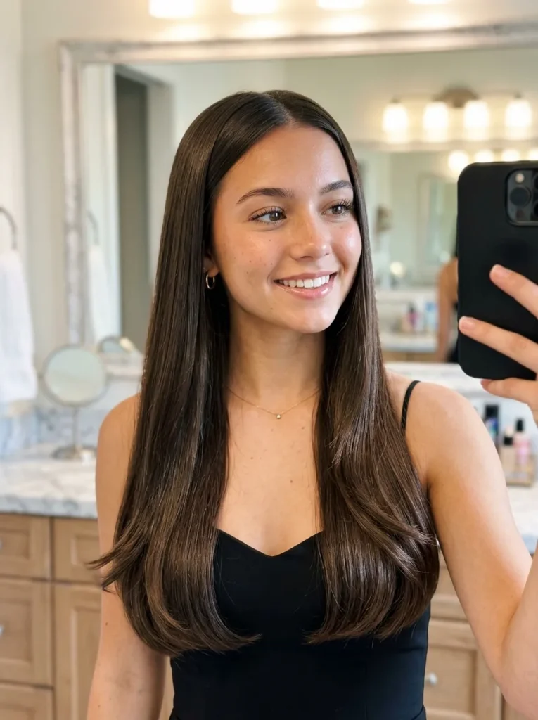 Sleek Straight with Movement