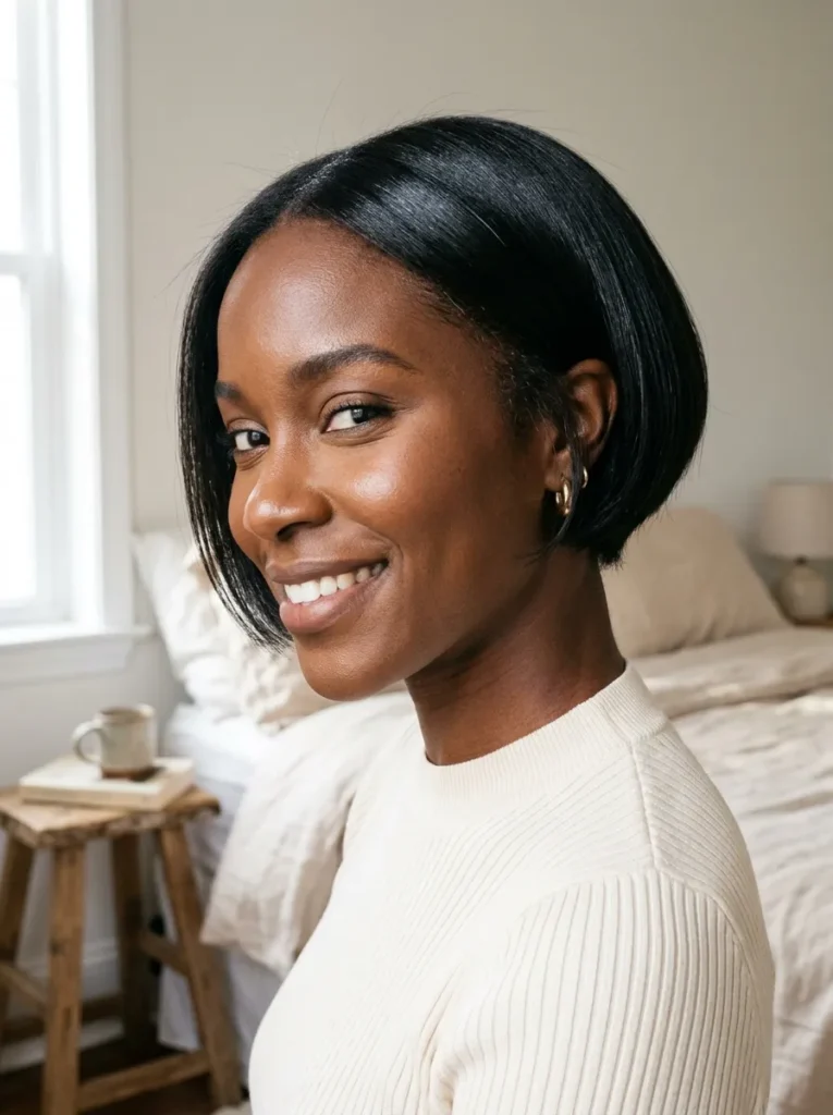 Sleek Tapered Bob