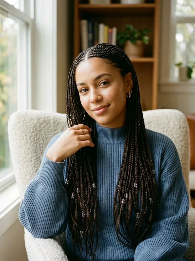 Small Knotless Braids
