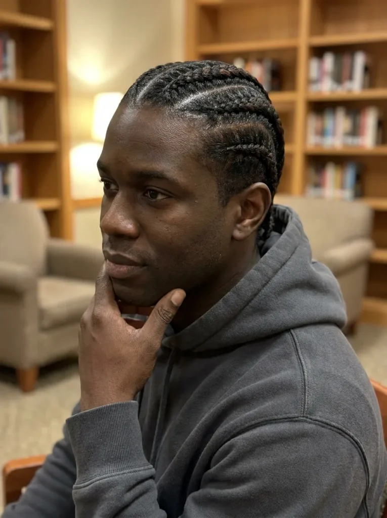 Soft Black Cornrows