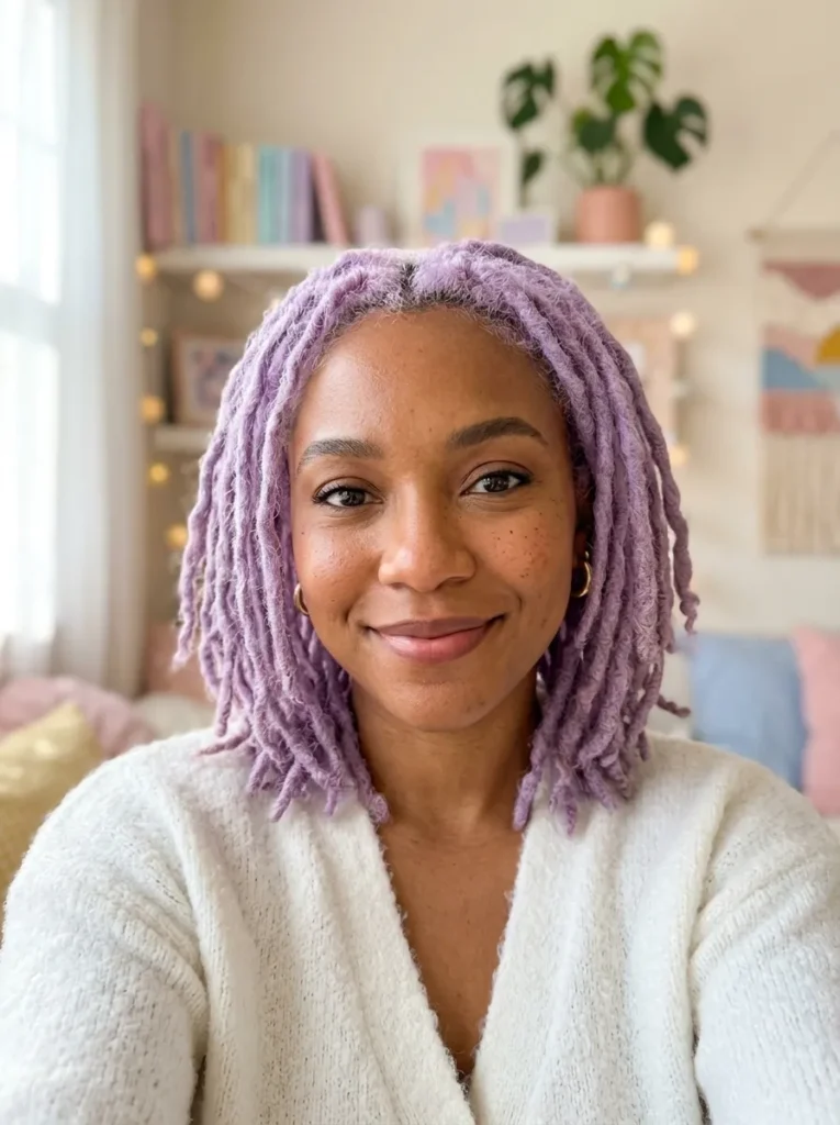 Soft Lavender Locs