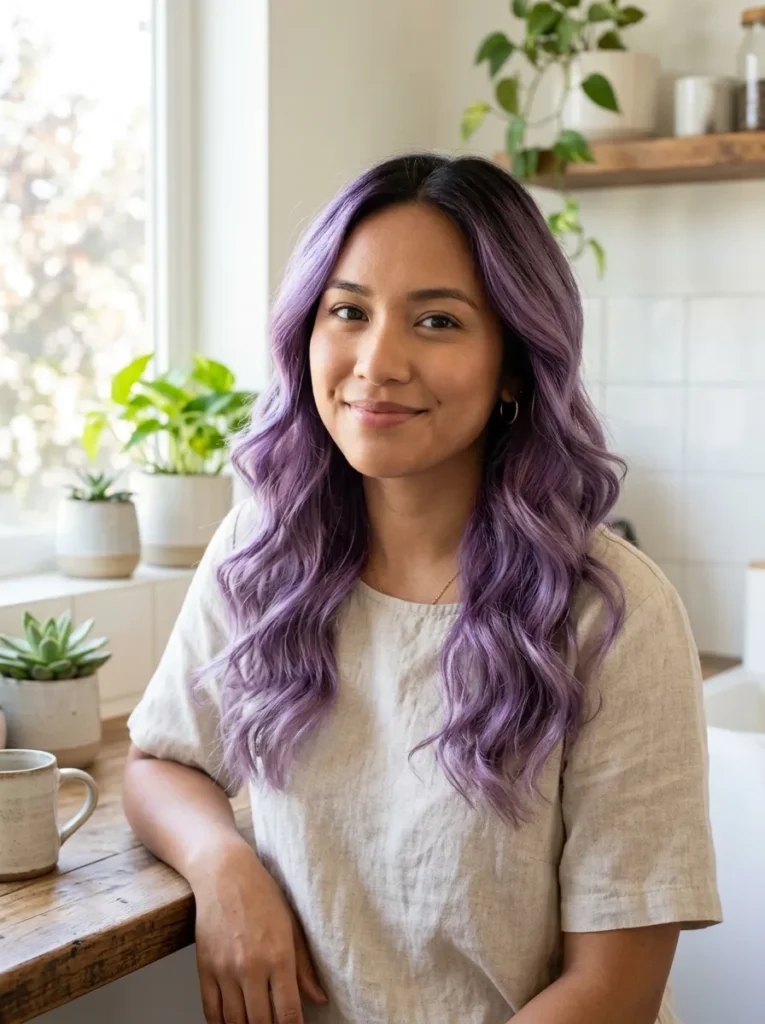 Soft Purple Balayage