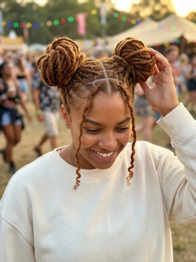Space Bun Locs