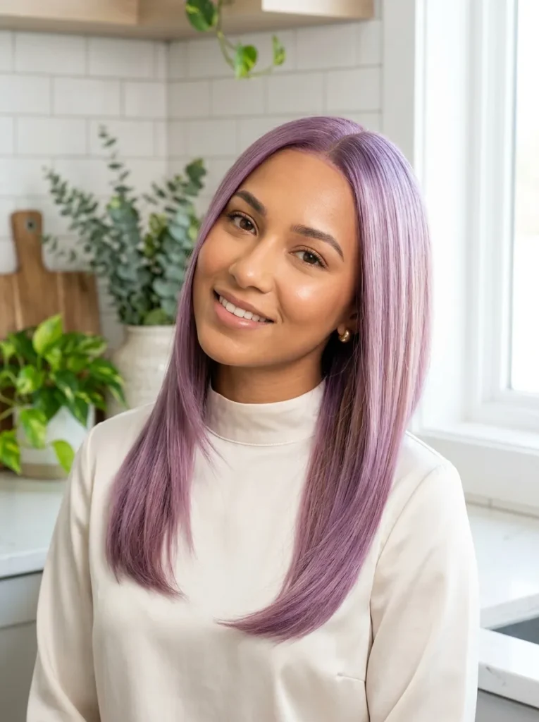 Straight Lilac Hair