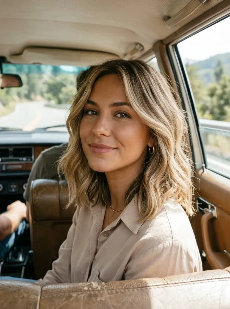 Suede Blonde Lob