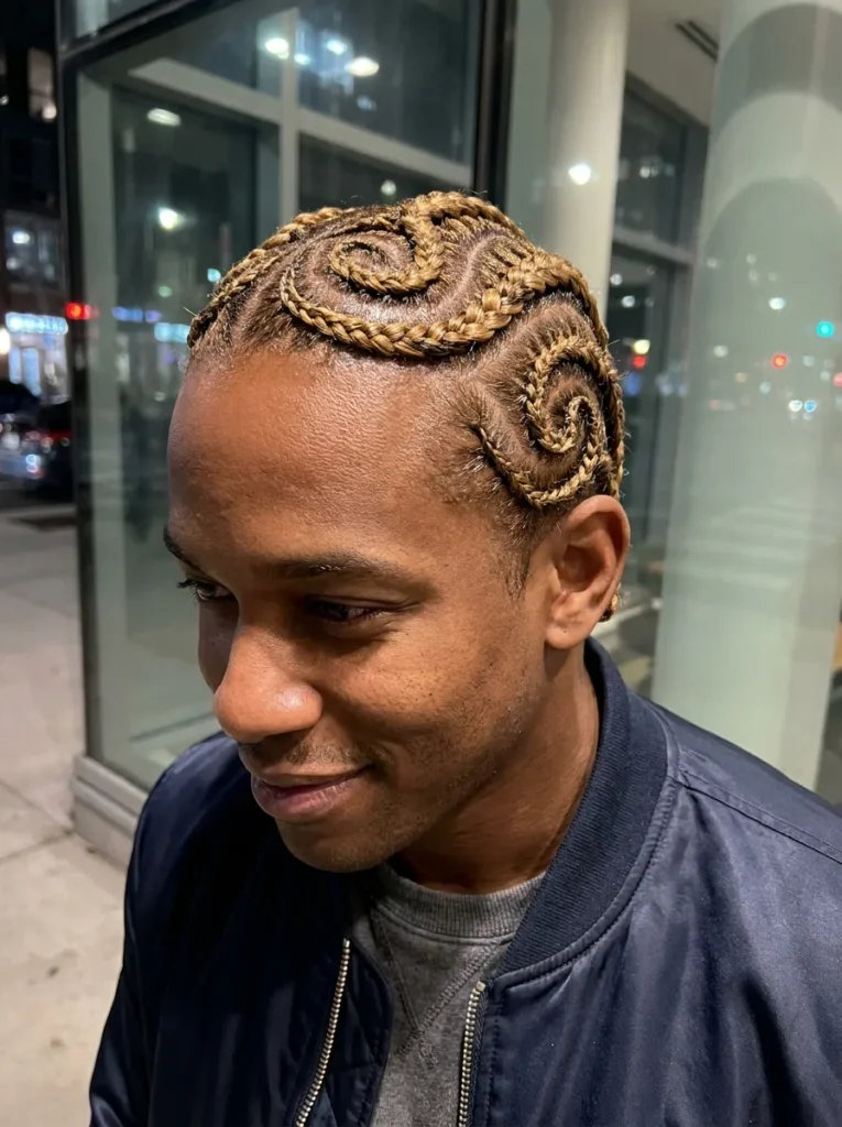 Swirl Design Cornrows