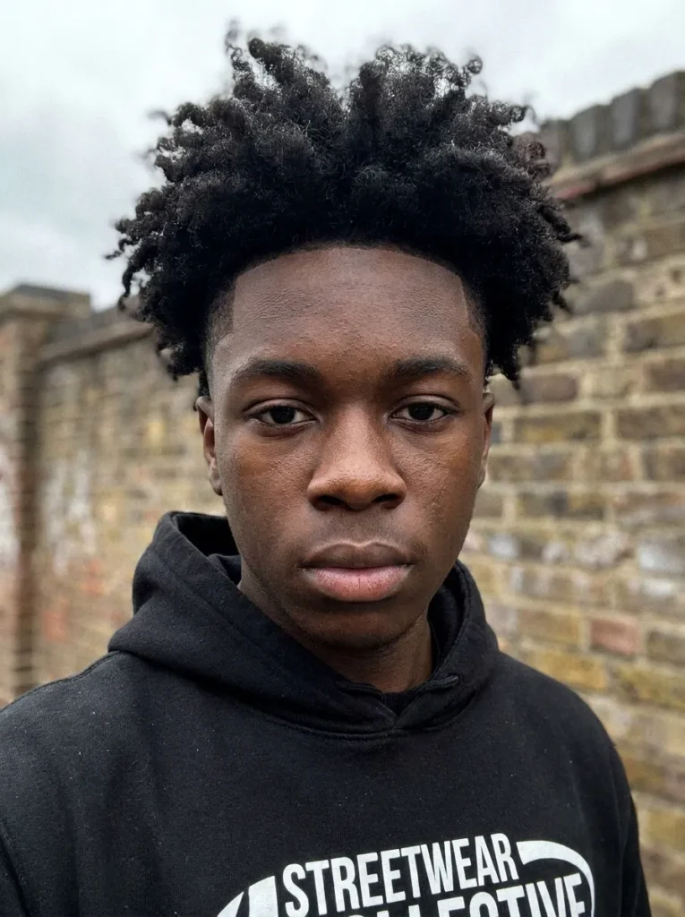 Temple Fade With Curls