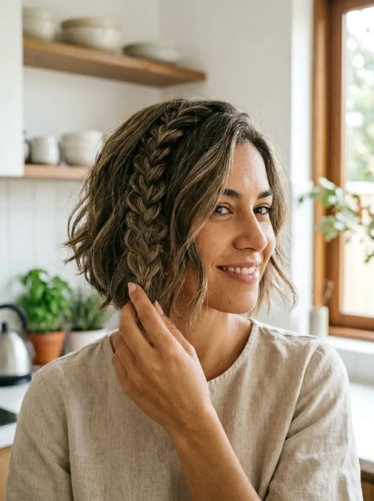 Textured Braided Bob