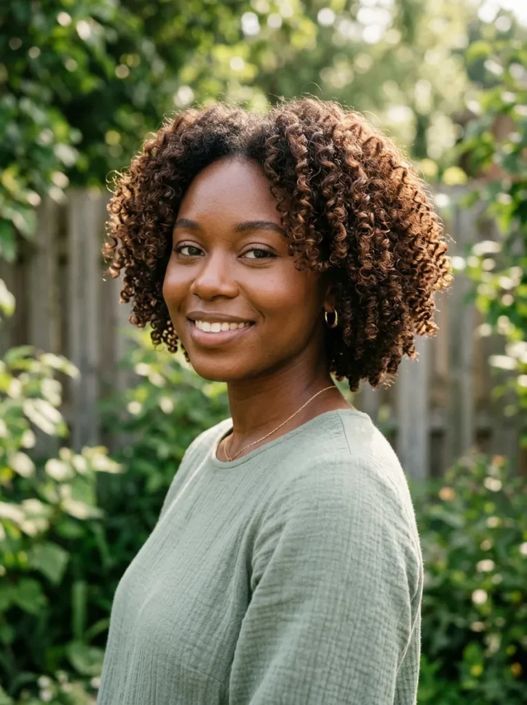 Textured Curly Bob
