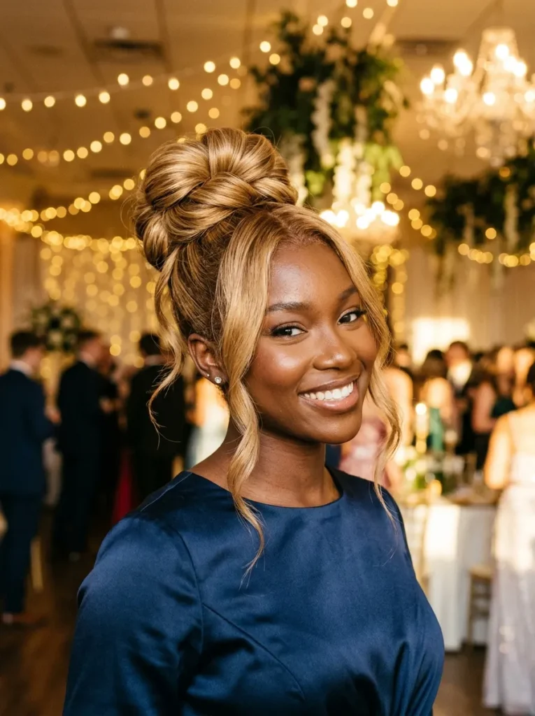 Textured High Bun