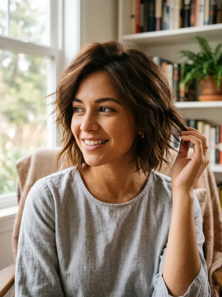 Textured Shaggy Bob