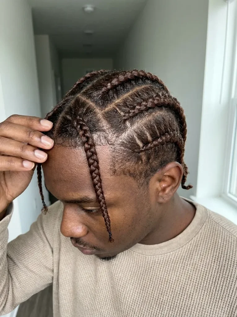 Triangle Part Cornrows