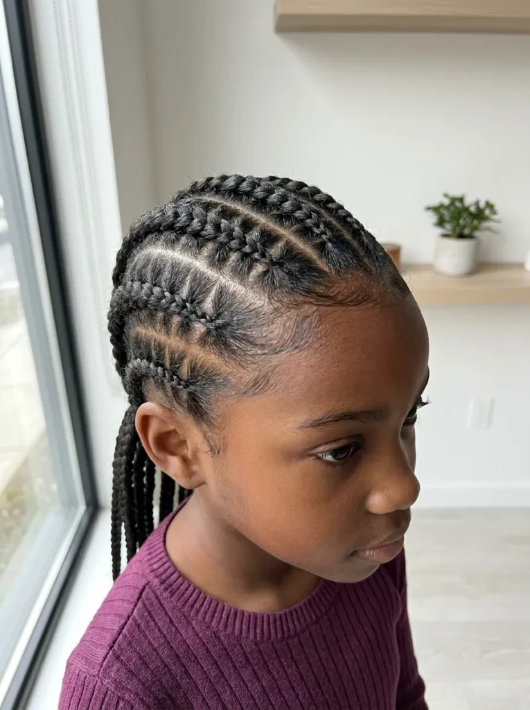 Triangle Part Cornrows