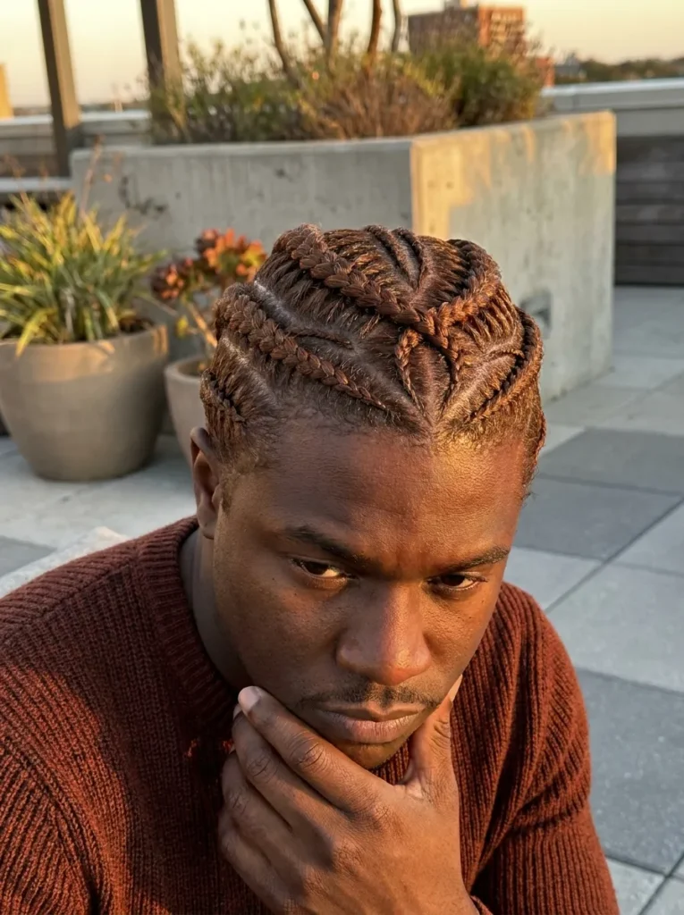 Tribal Pattern Cornrows