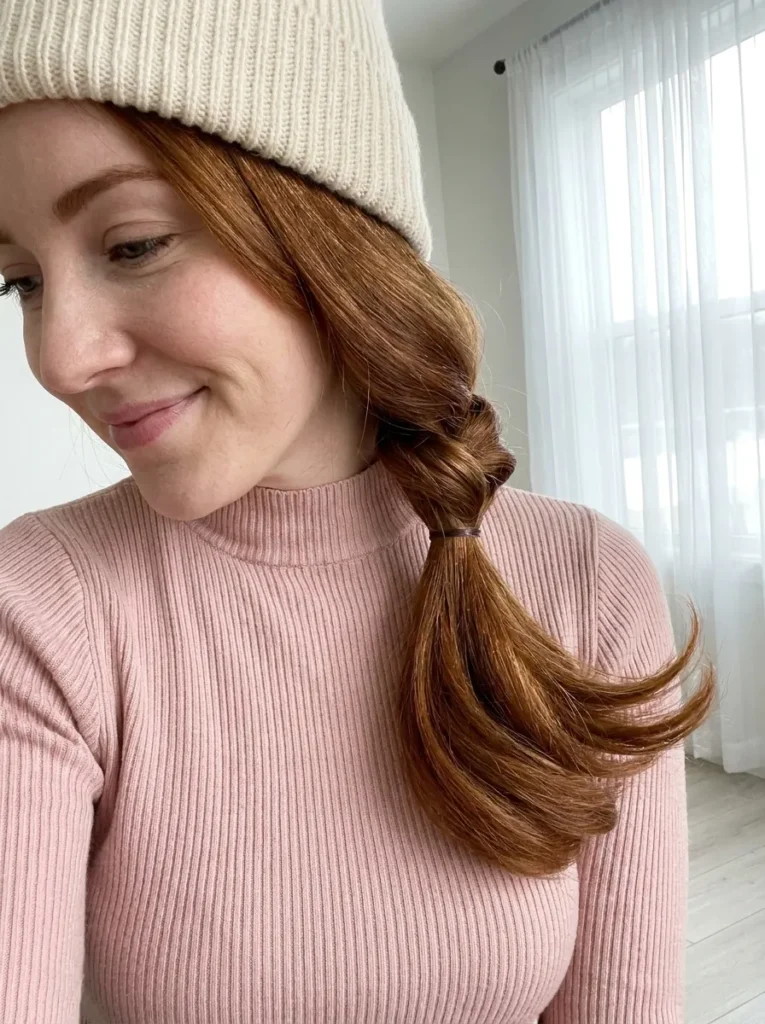 Twisted Beanie Ponytail
