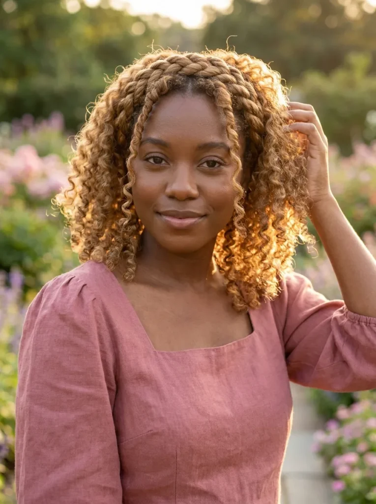 Twisted Crown Curls