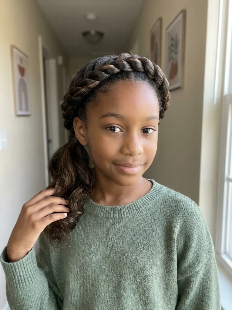 Twisted Crown Ponytail