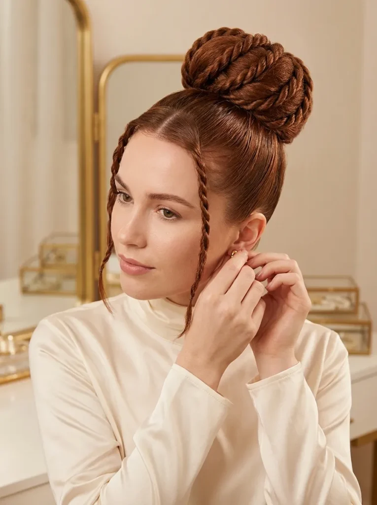 Twisted High Bun