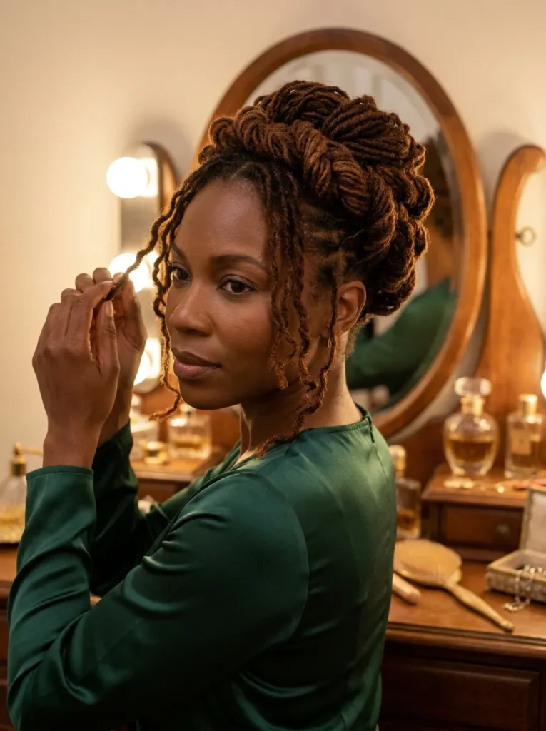 Twisted Loc Updo