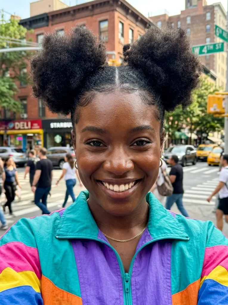 Twisted Space Buns