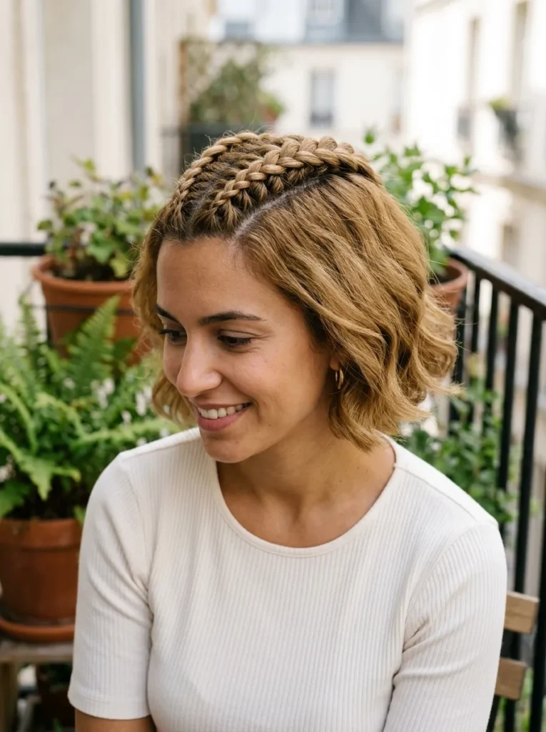 Voluminous Braided Bob