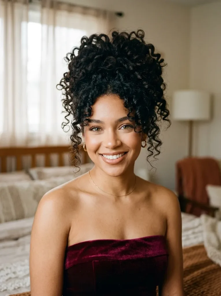 Voluminous Crown Updo