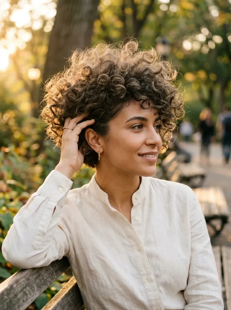 Voluminous Curly Crop