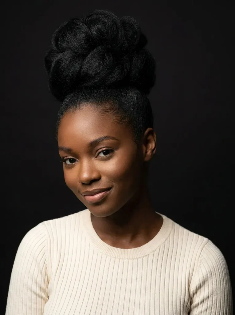 Voluminous High Bun