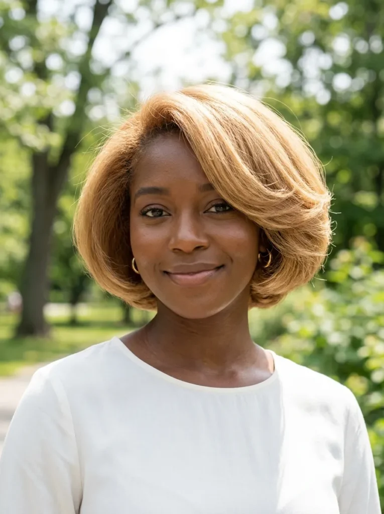Voluminous Rounded Bob