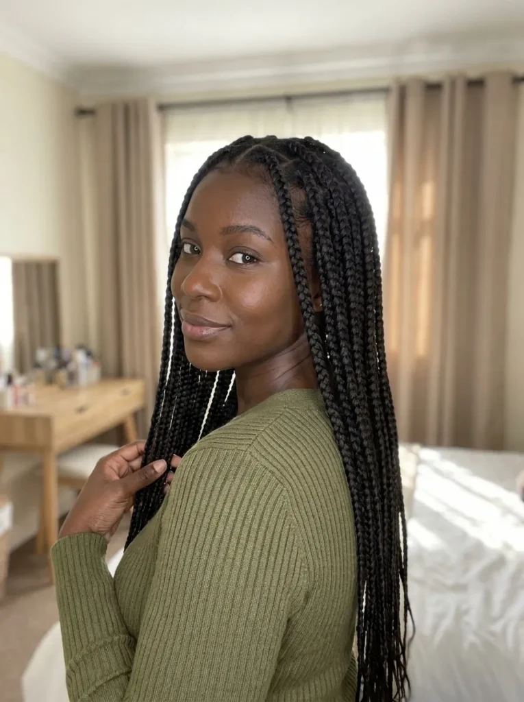 Waist Length Box Braids