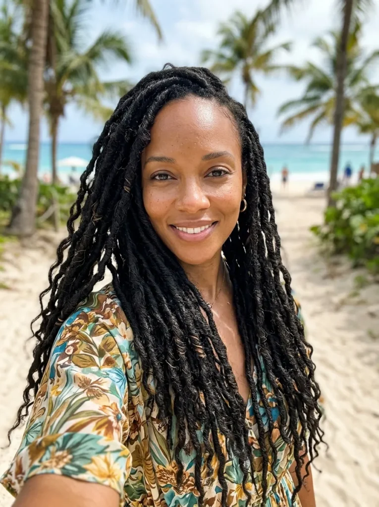 Waist-Length Flowing Locs