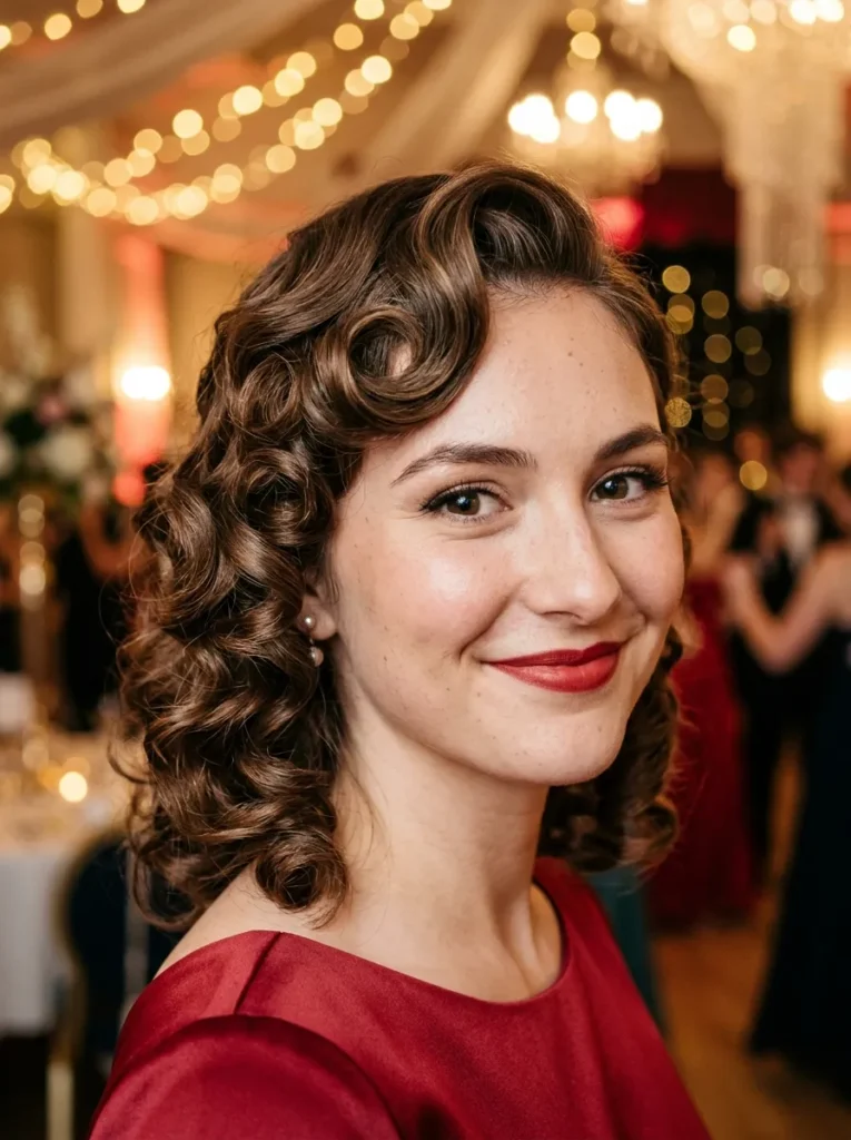 Waterfall Braid Curls