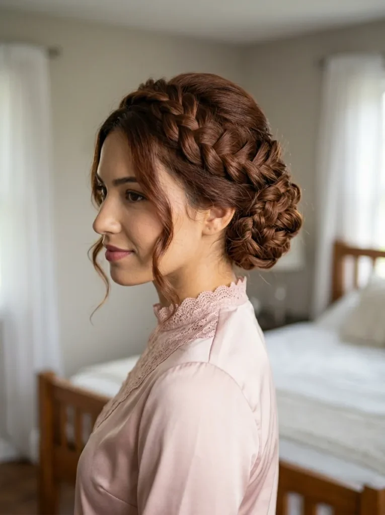 Waterfall Braid Updo