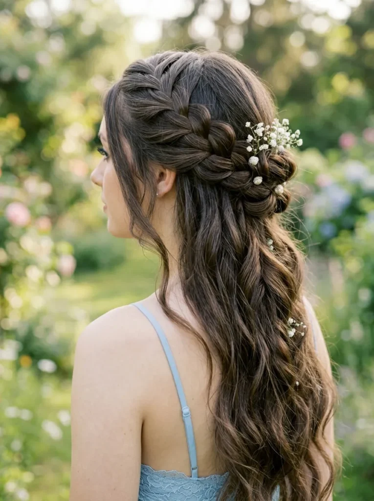 Waterfall Braid Updo