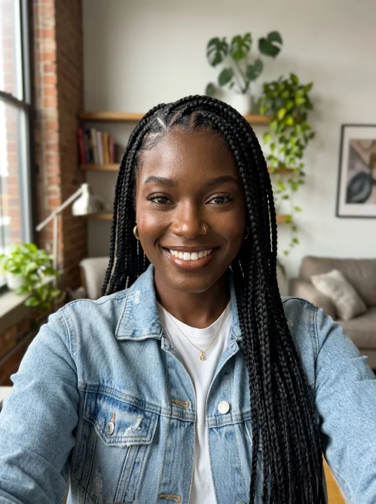 Zig-Zag Part Braids