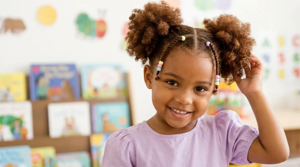 age appropriate hairstyles for little black girls in preschool