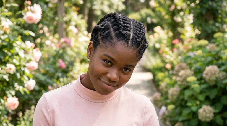 flat twists natural hairstyles for women