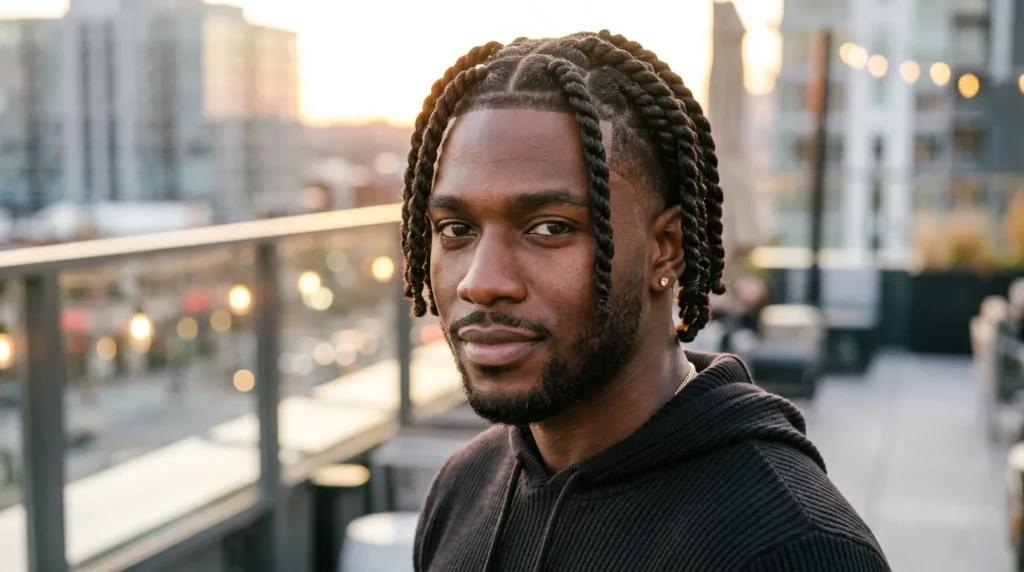 kamikaze two strand rope twists on black men