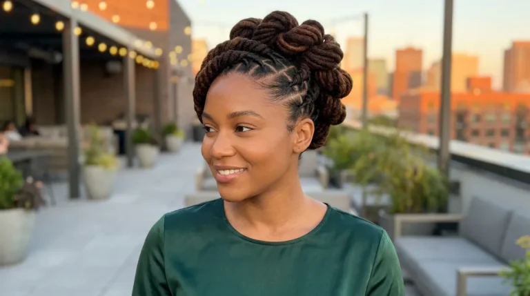 loc retwists styles for women