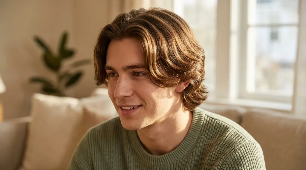 mens flow haircut