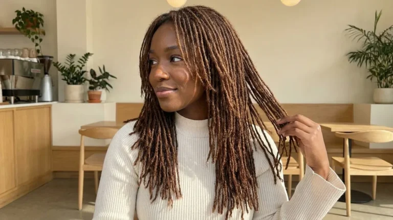 micro locs hairstyles on black women