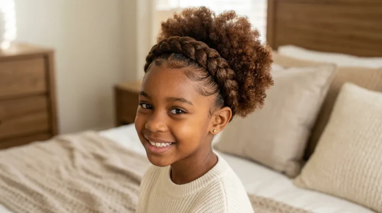 natural hairstyles for black kids with short hair